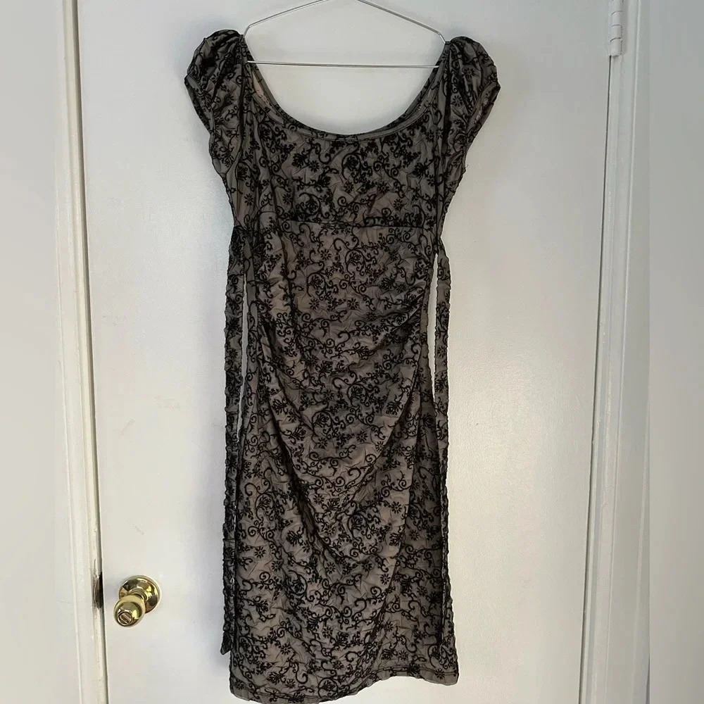 Vintage 90s Betsey Johnson Milkmaid Dress Size 6.